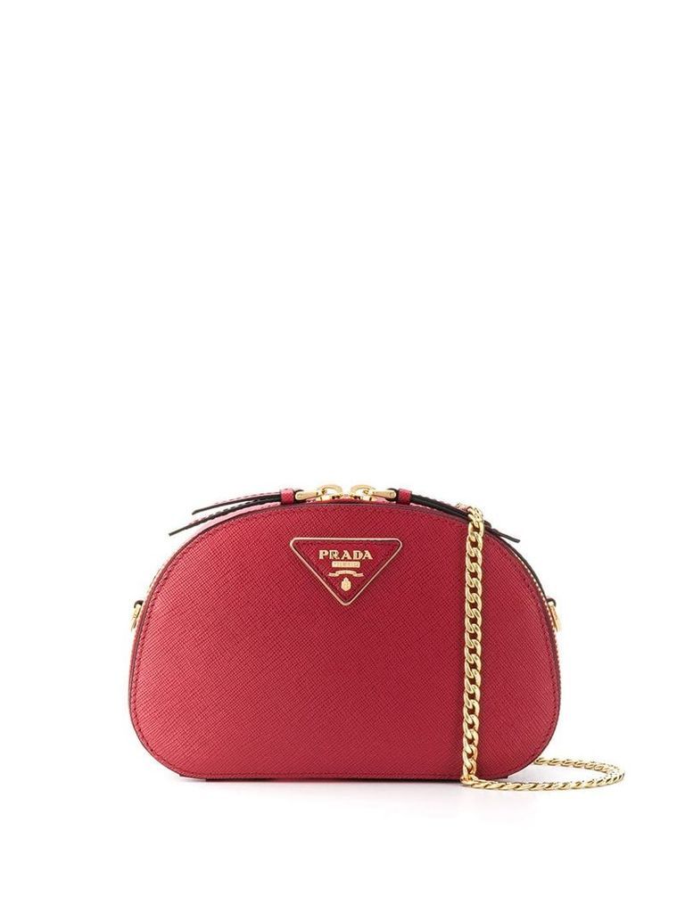 Prada logo plaque belt bag - Red