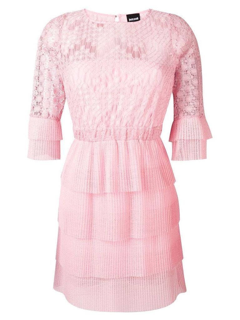 Just Cavalli lace-embroidered dress - Pink