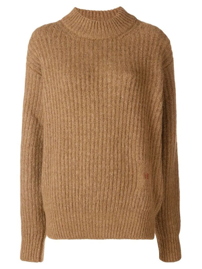 Victoria Beckham chunky knit sweater - Brown