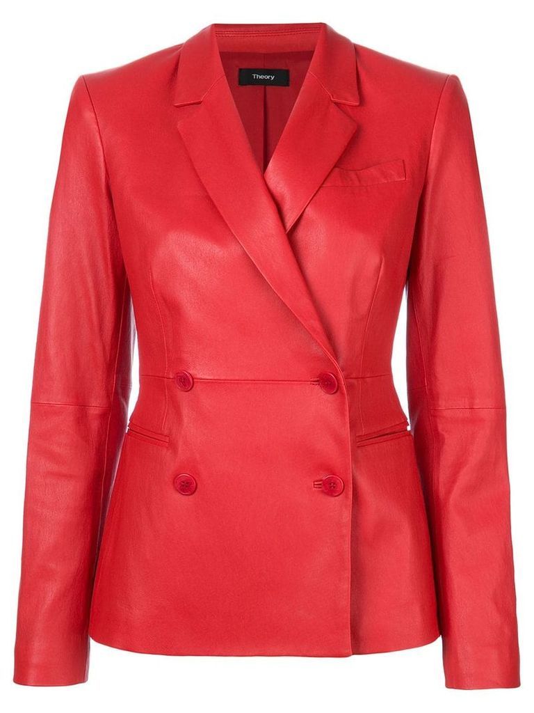 Theory double breasted blazer - Red
