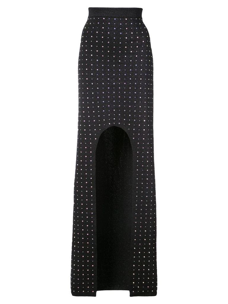 Balmain crystal-embellished maxi skirt - Black