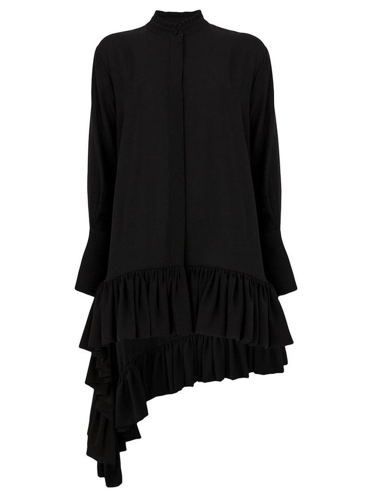 Alexander McQueen midi silk blouse - Black