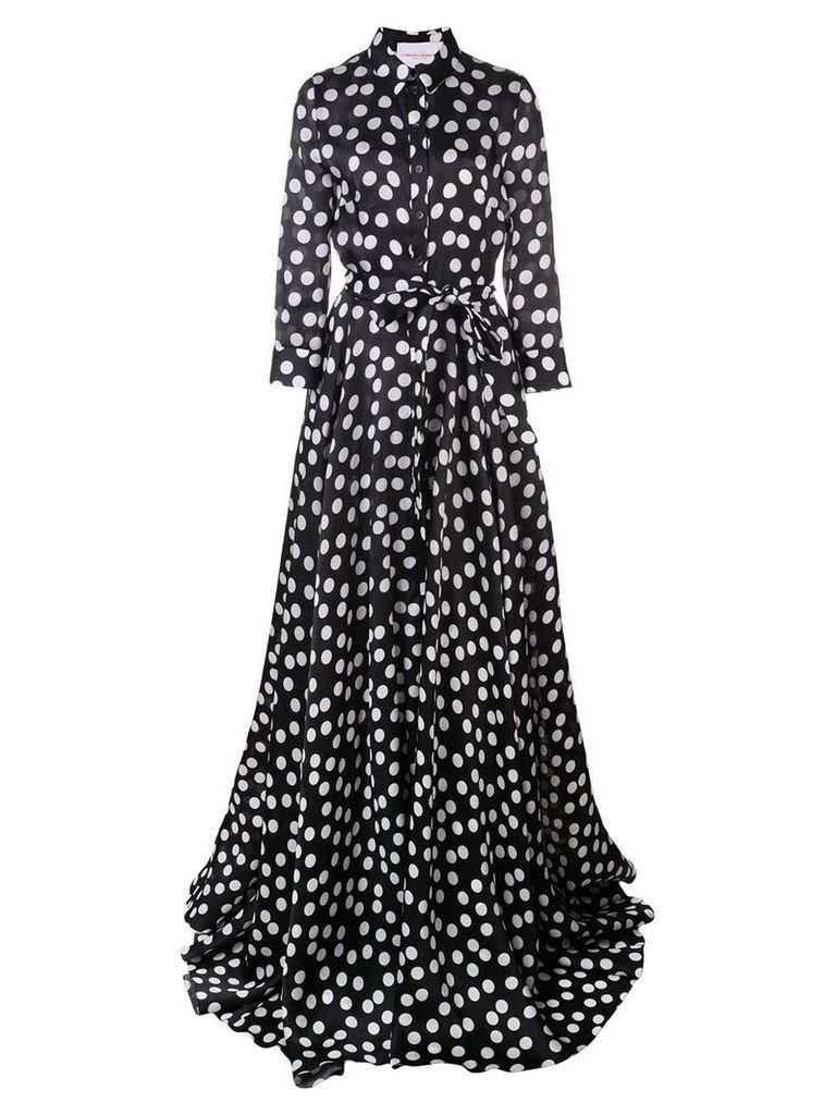 Carolina Herrera polka dot print dress - Black