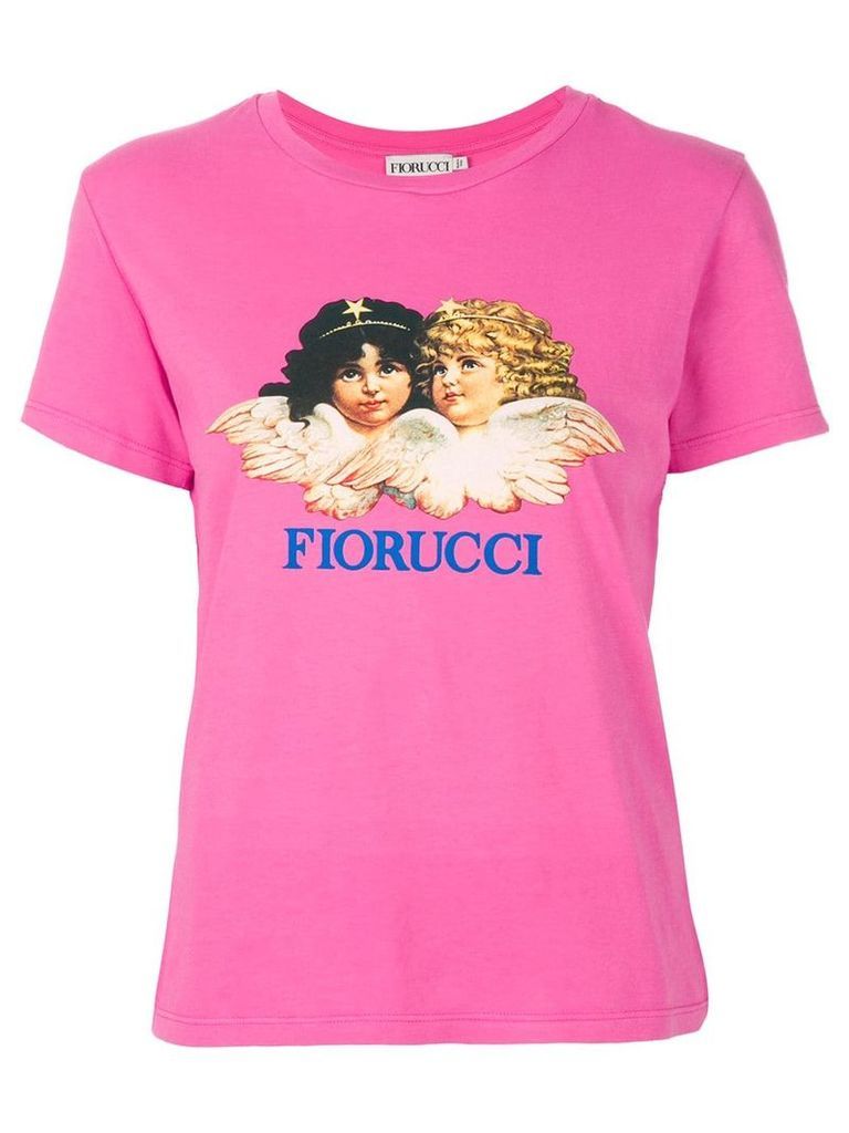 Fiorucci angel print T-shirt - Pink