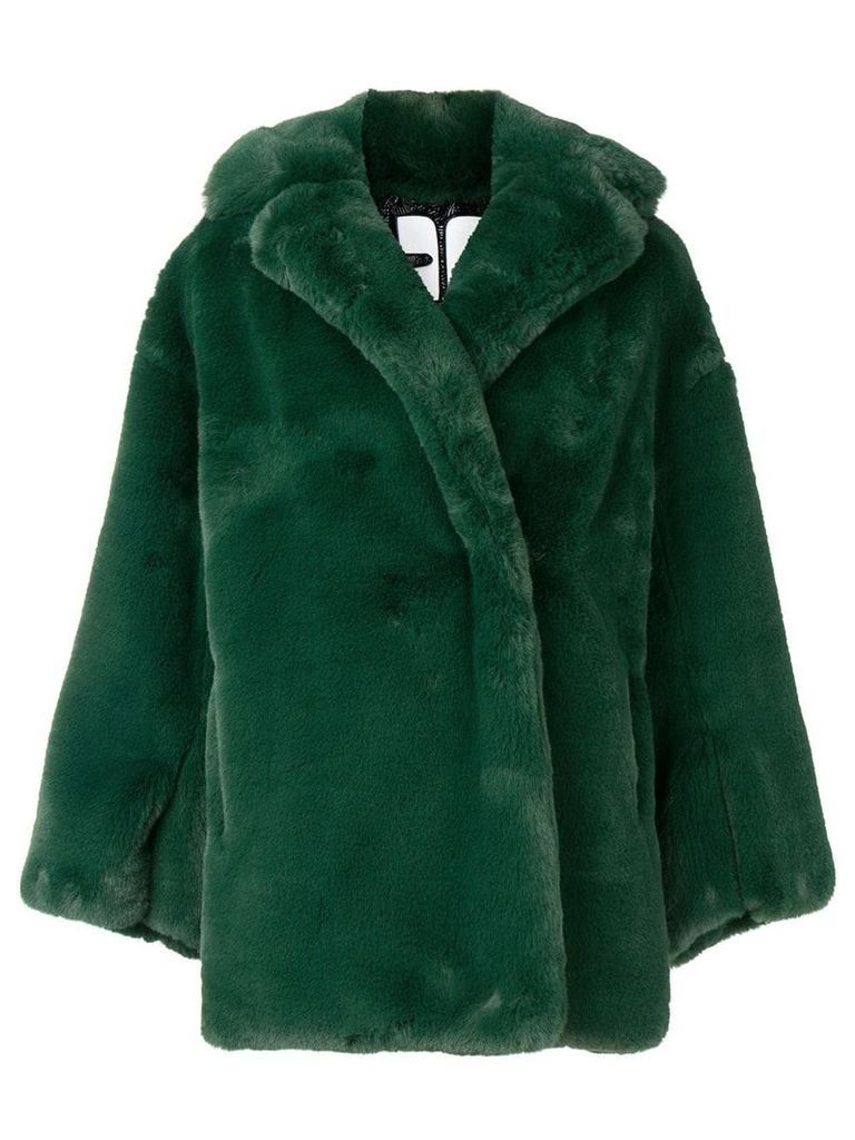 Courrèges faux fur oversized jacket - Green