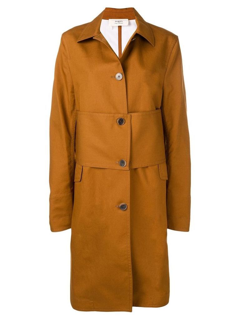 Ports 1961 single-breasted trench coat - Brown