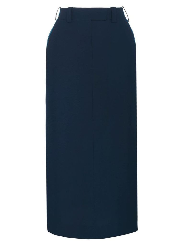 Calvin Klein 205W39nyc side detail midi skirt - Blue