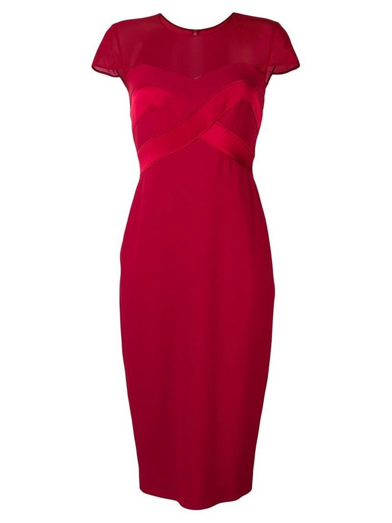 Max Mara short-sleeved midi dress - Red