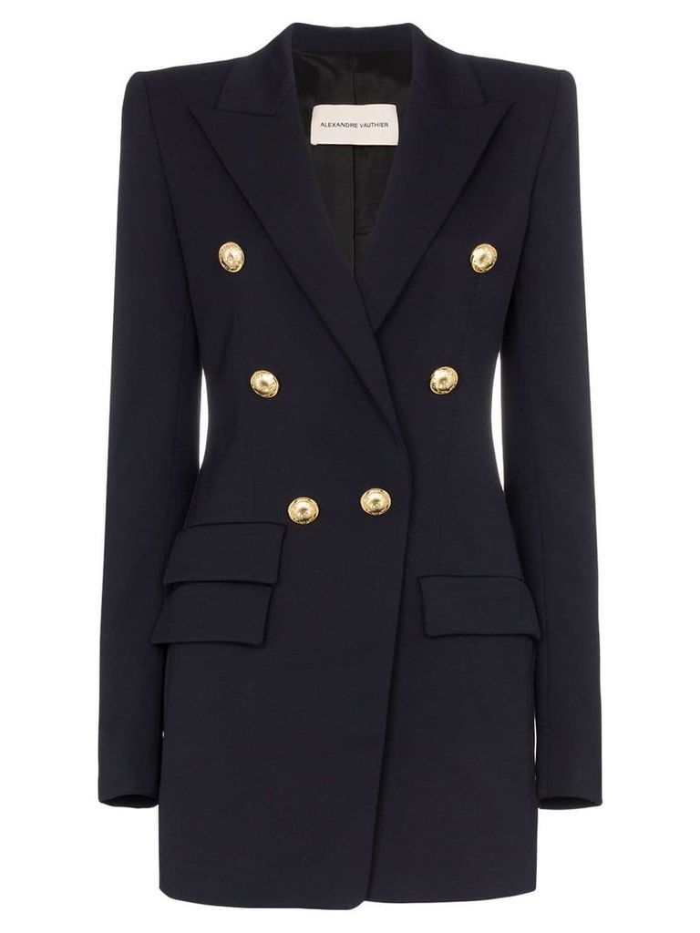 Alexandre Vauthier double-breasted wool blazer - Blue