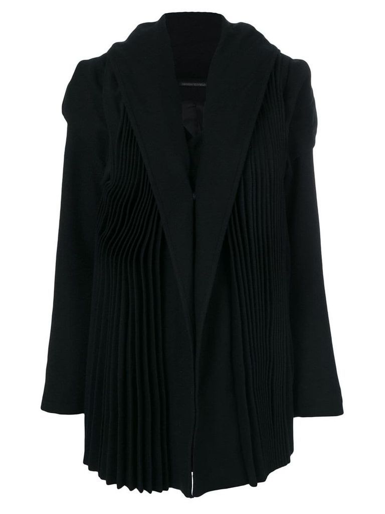 Yohji Yamamoto tailored pleated coat - Black