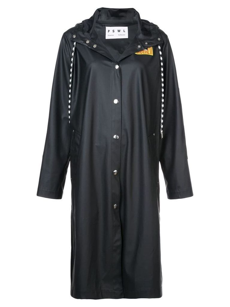 Proenza Schouler PSWL Rubberized Raincoat - Black