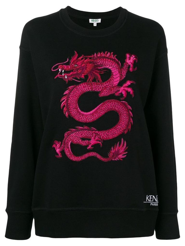 Kenzo Dragon patch sweatshirt - Black