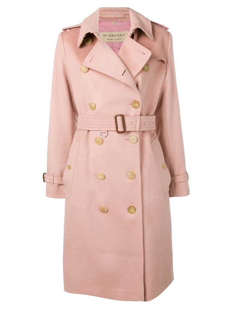 Burberry Cashmere Trench Coat - PINK