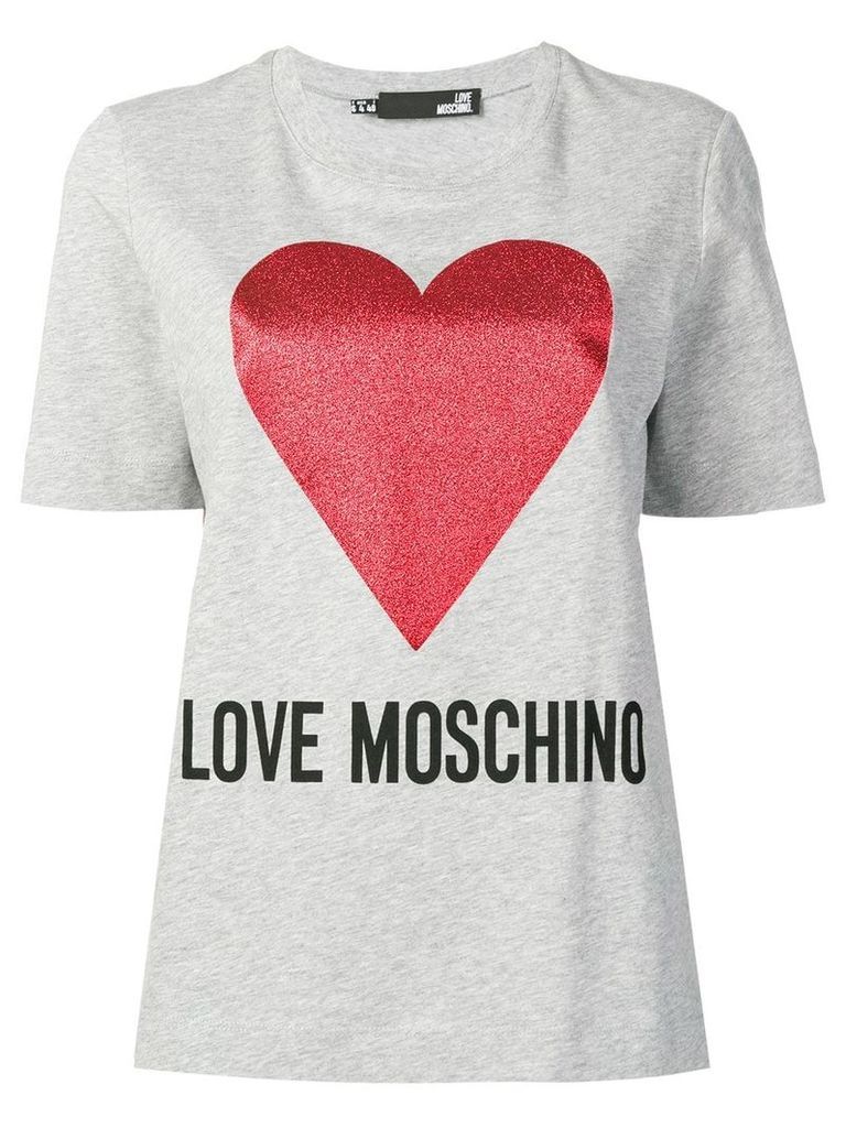 Love Moschino printed T-shirt - Grey