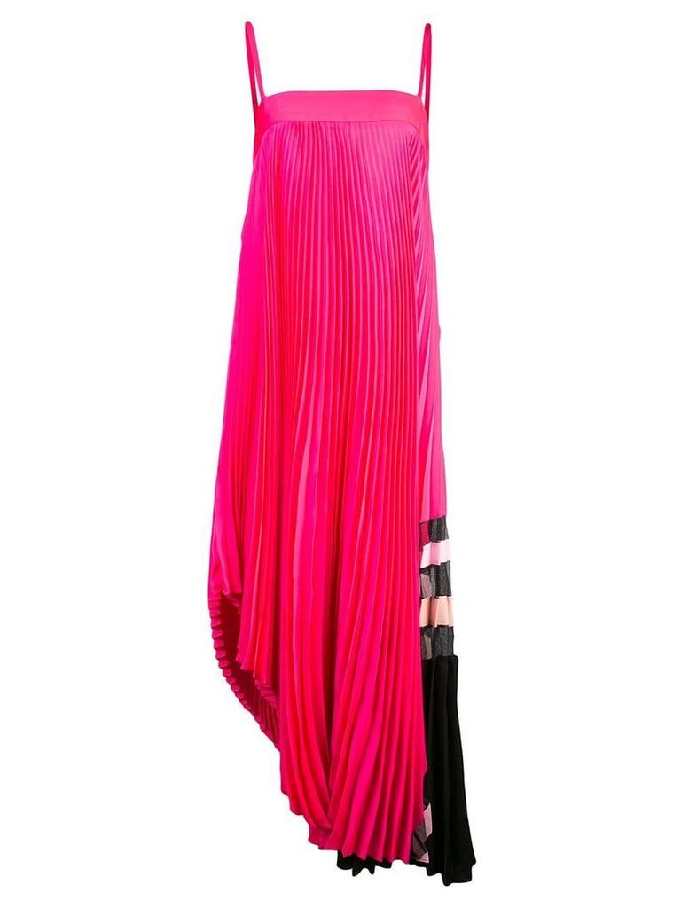Milly midi pleated dress - Pink