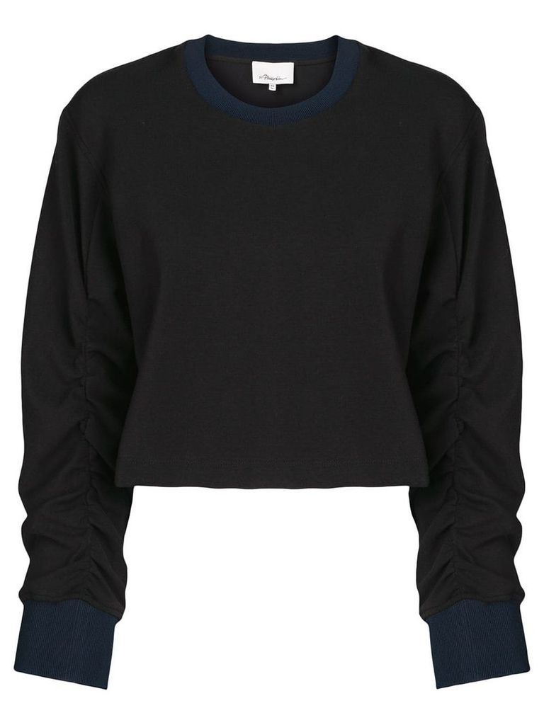 3.1 Phillip Lim Cropped Sweatshirt - Black
