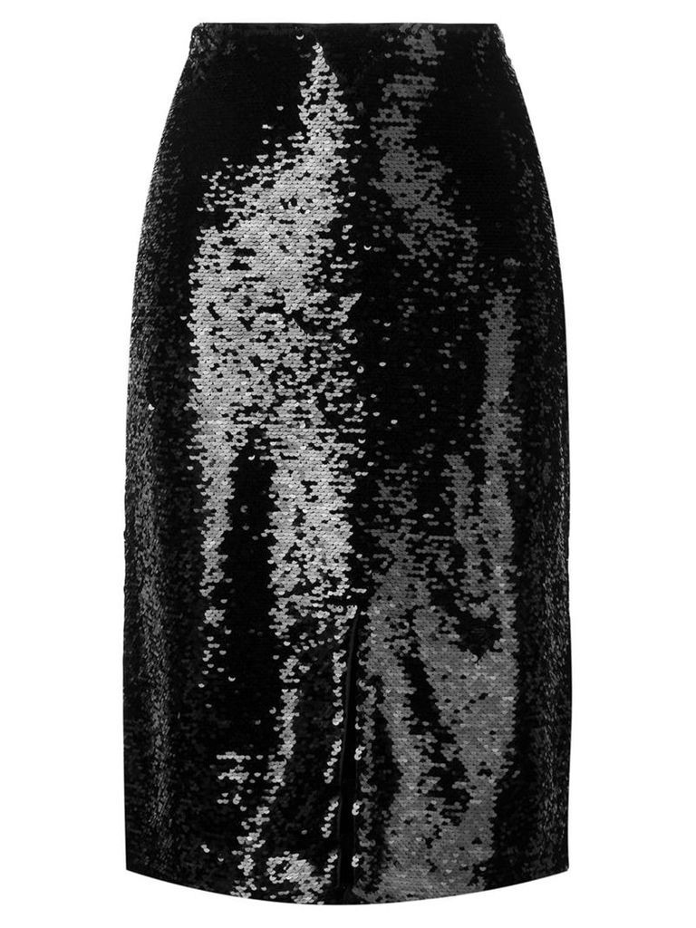 Ganni sequined pencil skirt - Black