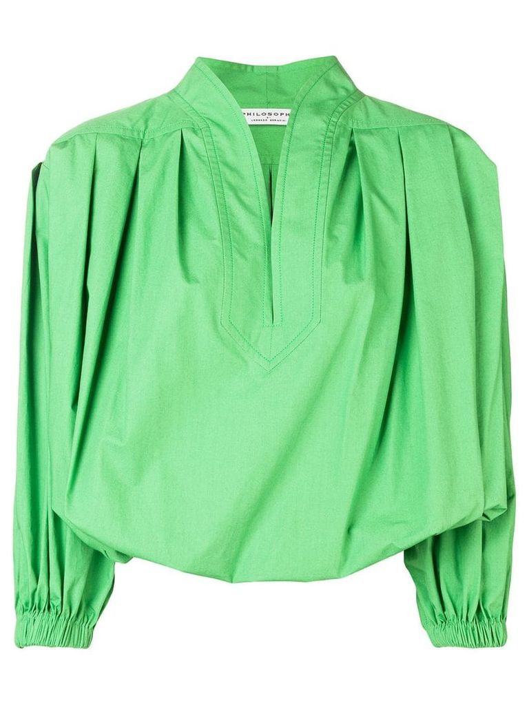 Philosophy Di Lorenzo Serafini frog draped blouse - Green
