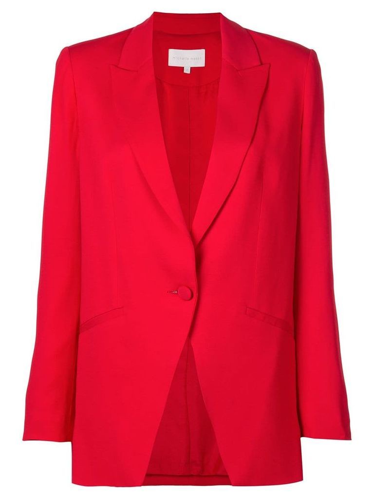 Michelle Mason boxy blazer - Red