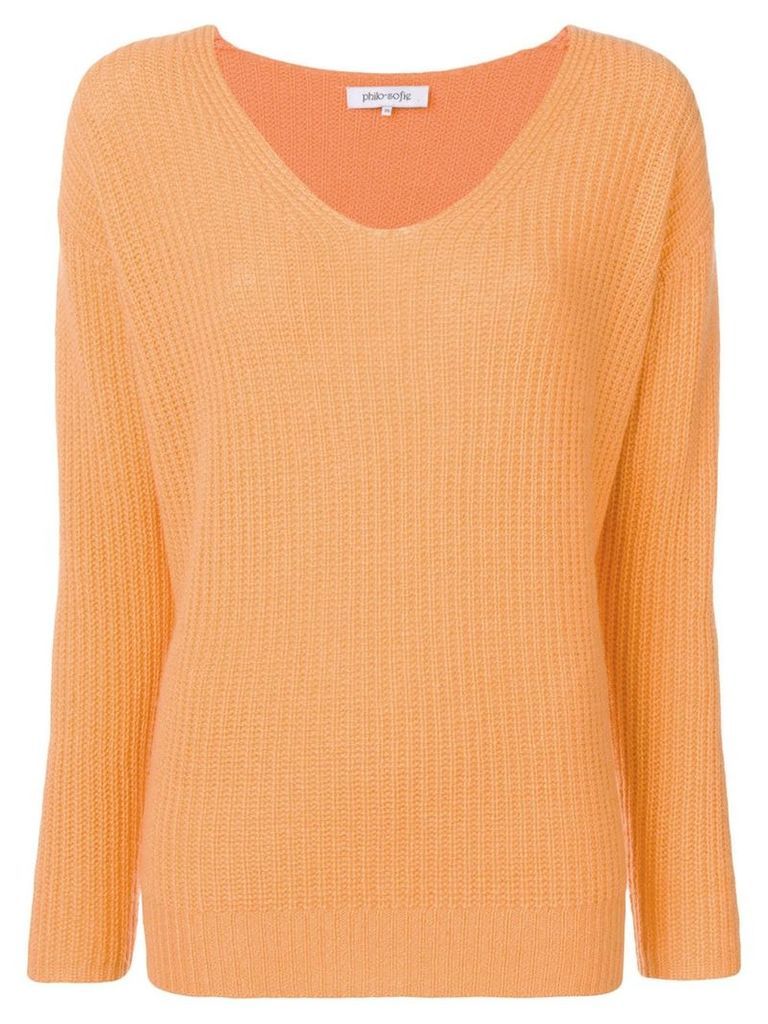 Philo-Sofie ribbed knit jumper - Orange