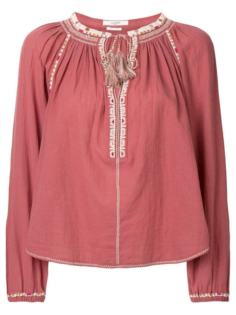Isabel Marant Étoile Rina embroidered blouse - Pink
