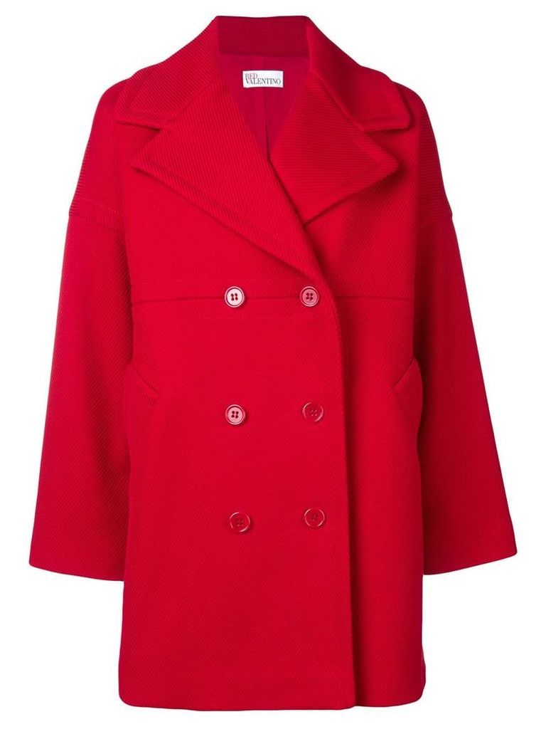 Red Valentino double breasted midi coat