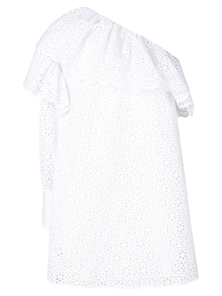MSGM broderie anglaise dress - White