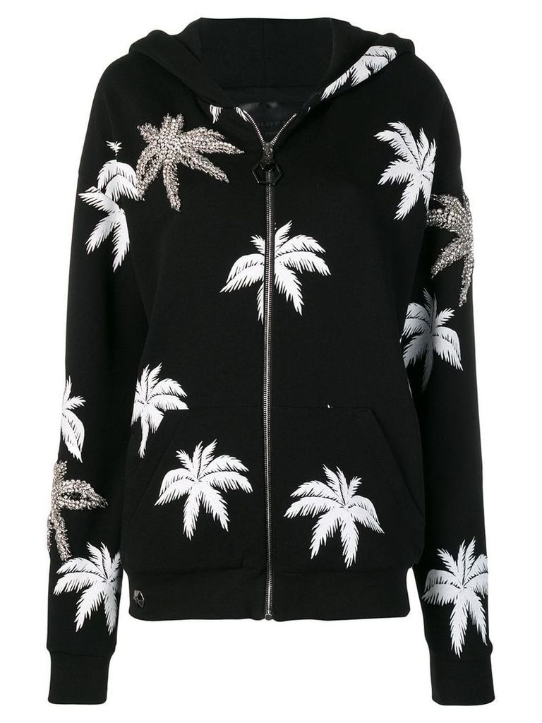 Philipp Plein Aloha Plein embellished hoodie - Black