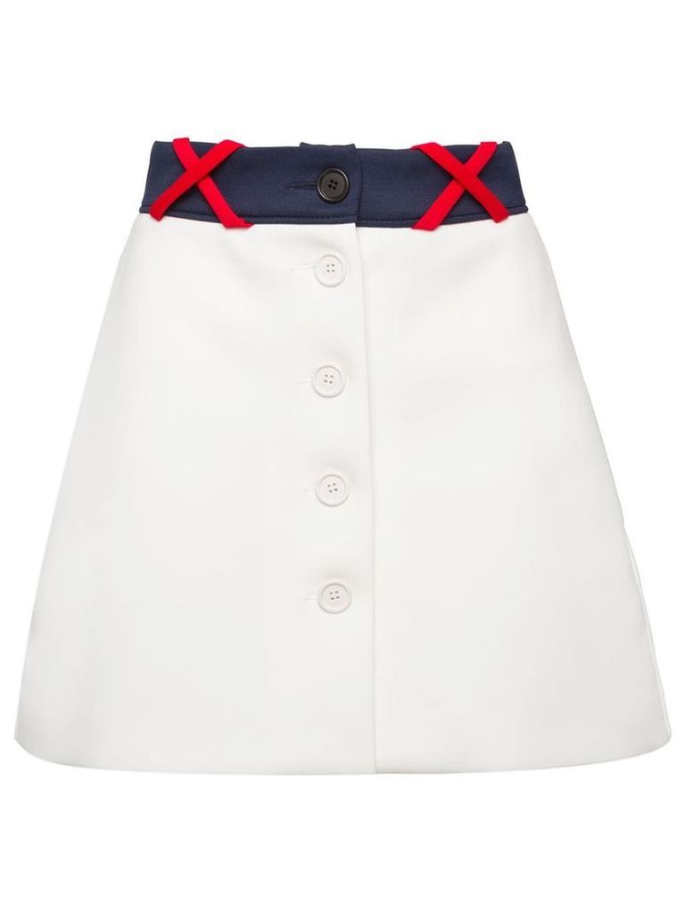 Miu Miu Techno skirt - White