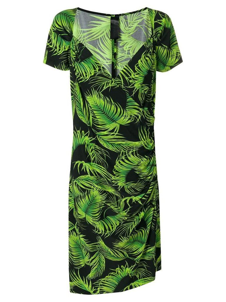 Norma Kamali mid-length printed dress - Green