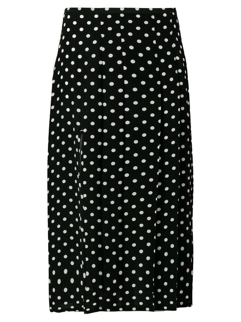 Rixo polka dot pleated skirt - Black