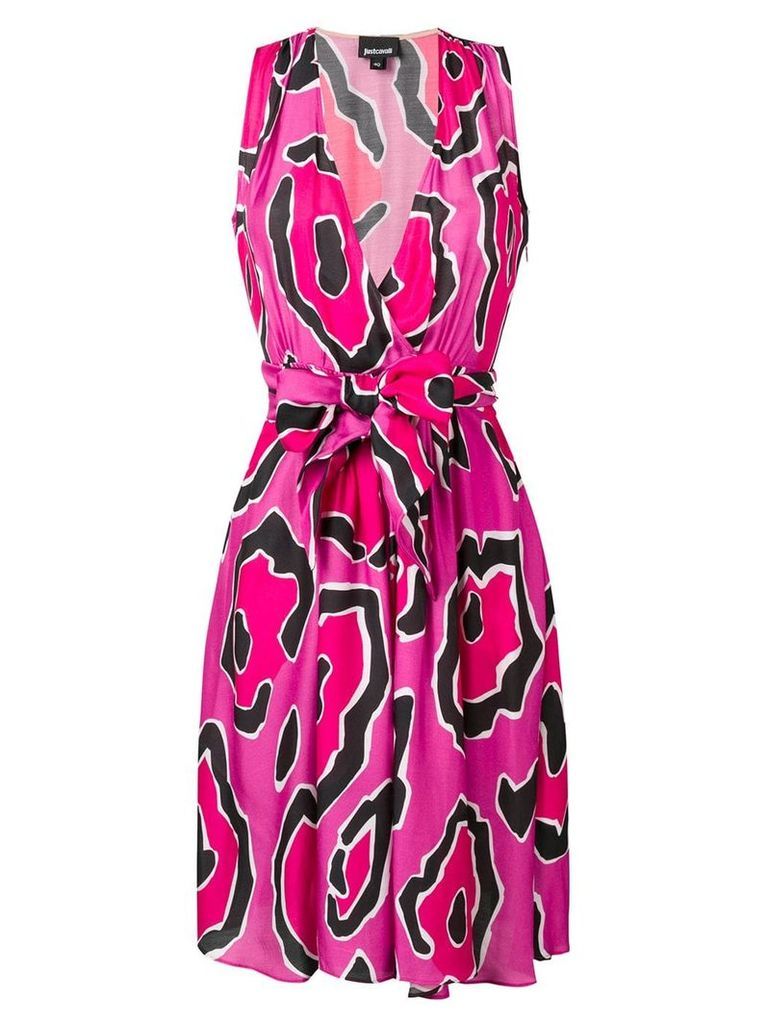 Just Cavalli Panther print dress - Pink