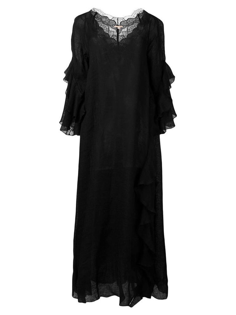 Ermanno Scervino ruffled maxi dress - Black