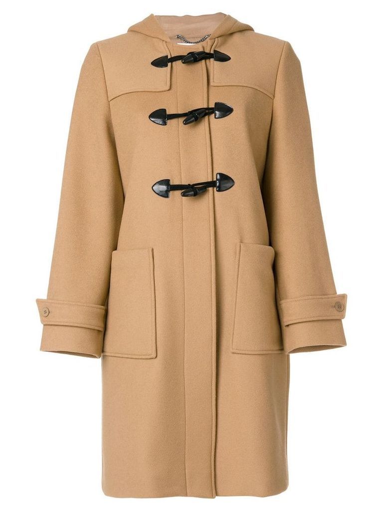 Stella McCartney hooded duffle coat - Brown