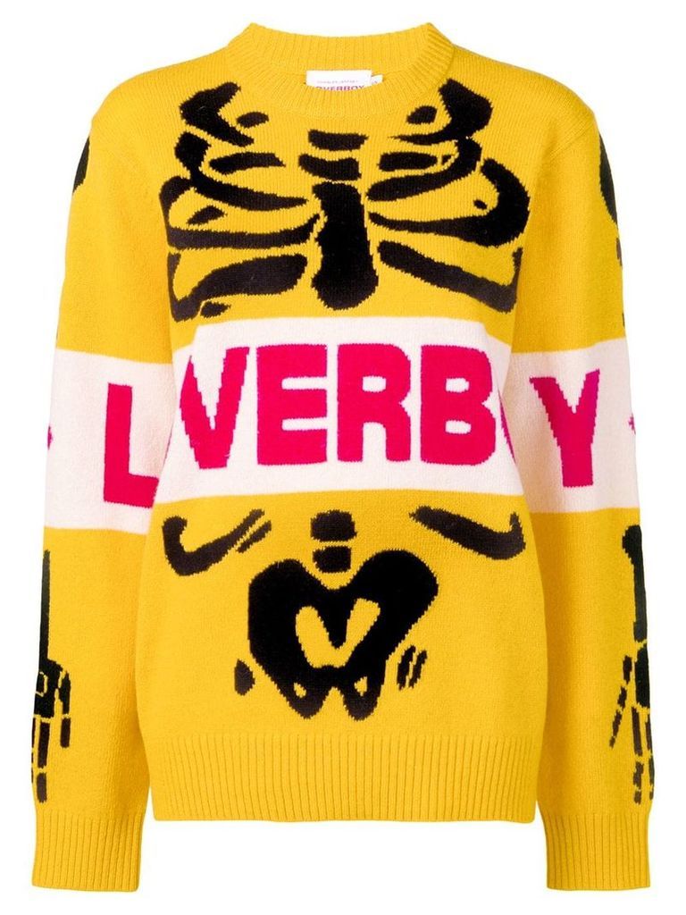 Charles Jeffrey Loverboy Loverboy intarsia sweater - Yellow