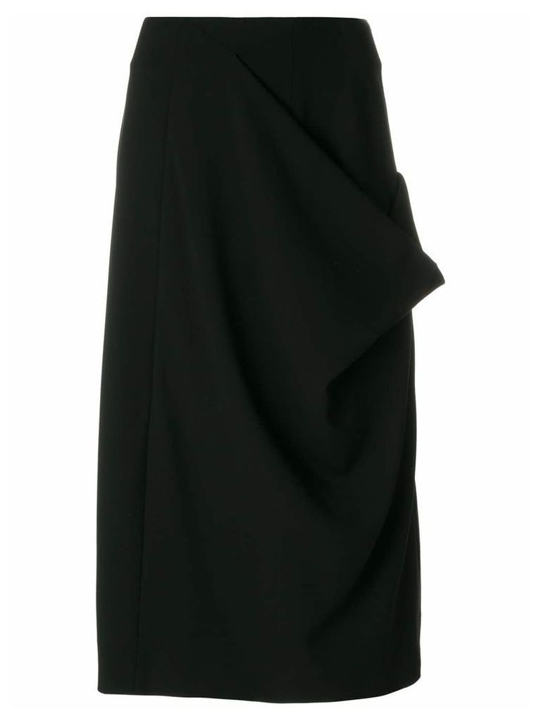 Jil Sander midi a-line skirt - Black
