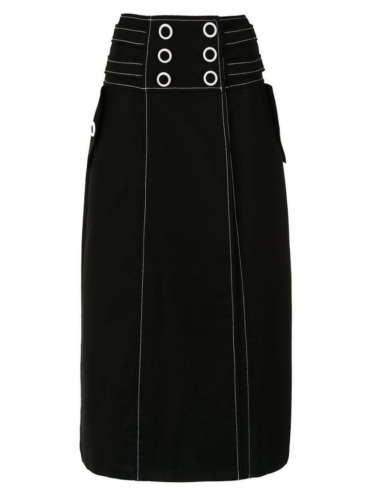 Framed Explorer midi skirt - Black