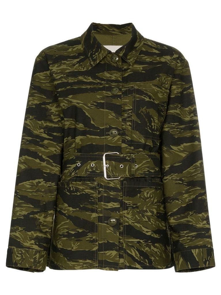 Proenza Schouler long sleeve camouflage jacket - Green