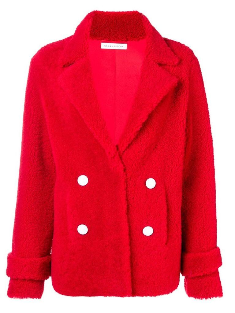 Inès & Maréchal double breasted coat - Red