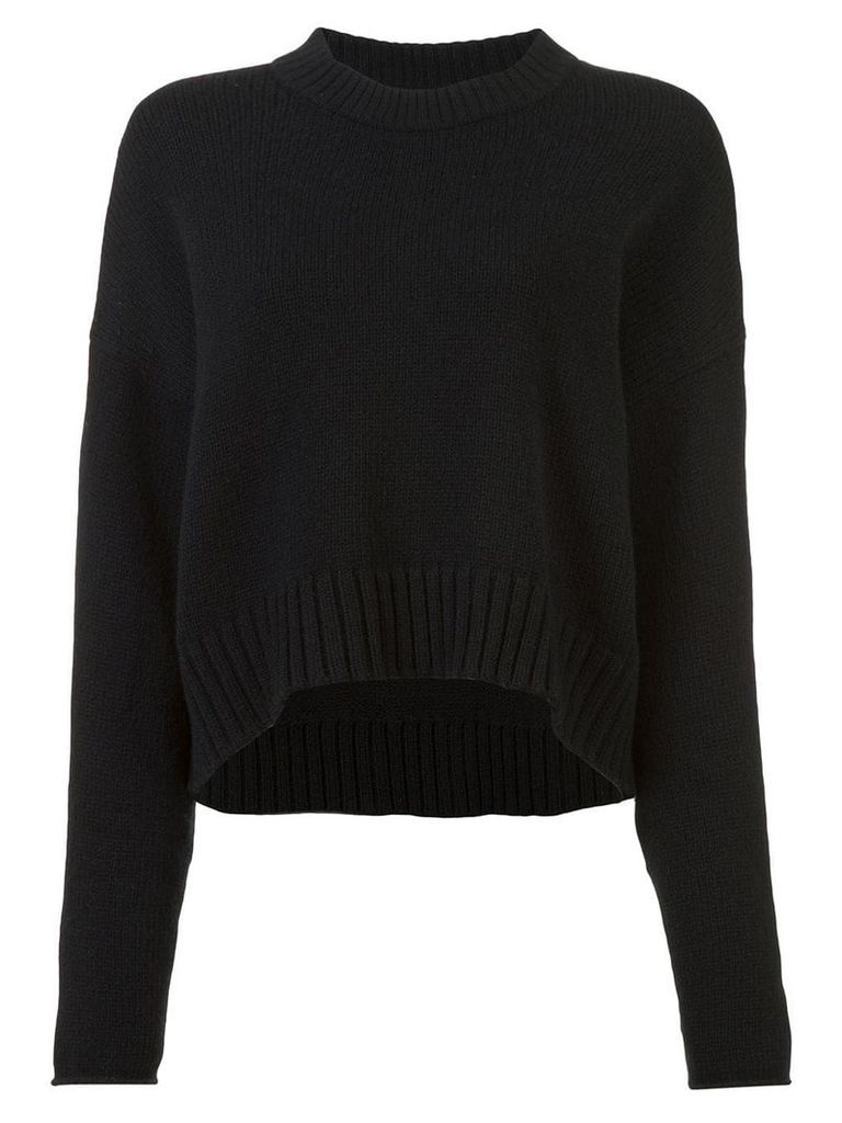 Proenza Schouler Wool Cashmere Crewneck Sweater - Black