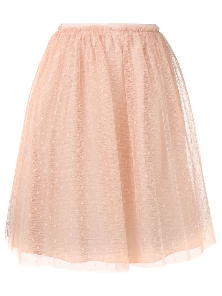 Red Valentino high waisted tulle skirt - Neutrals