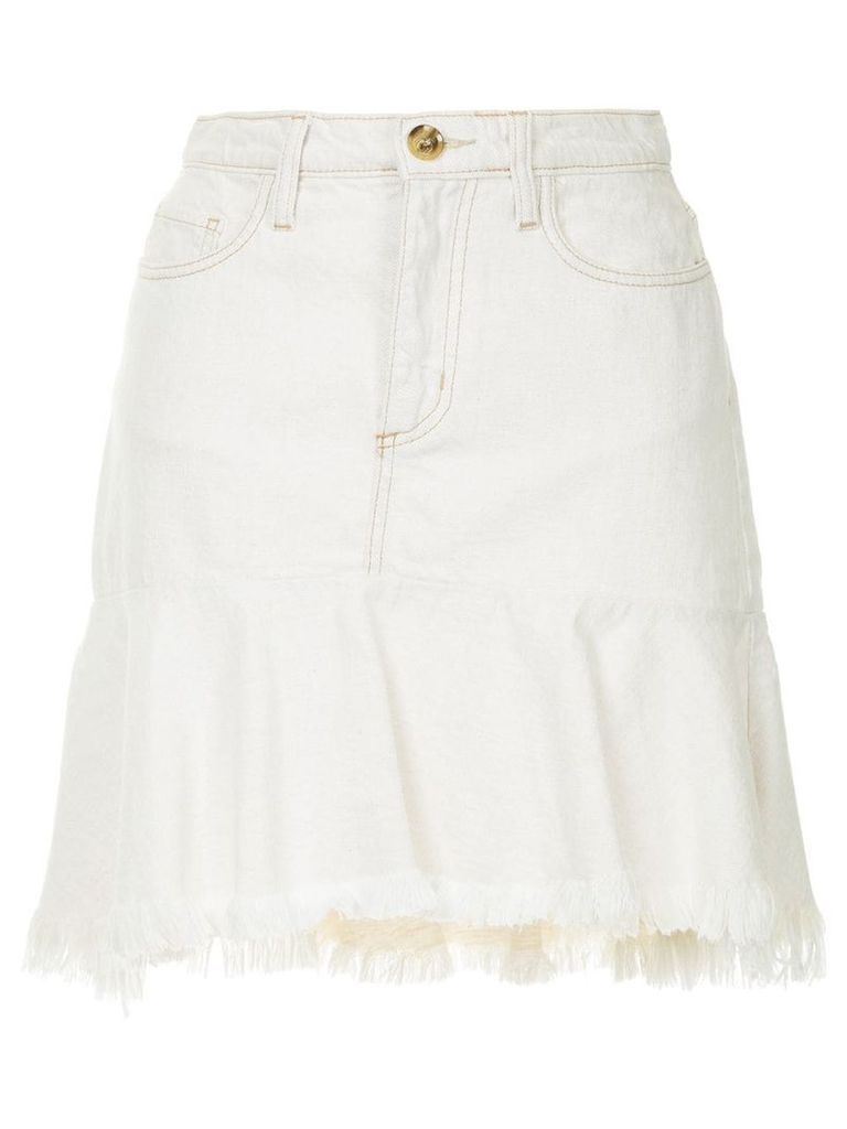 Nobody Denim Scultped skirt - White