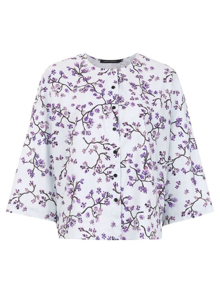 Andrea Marques printed blouse - White