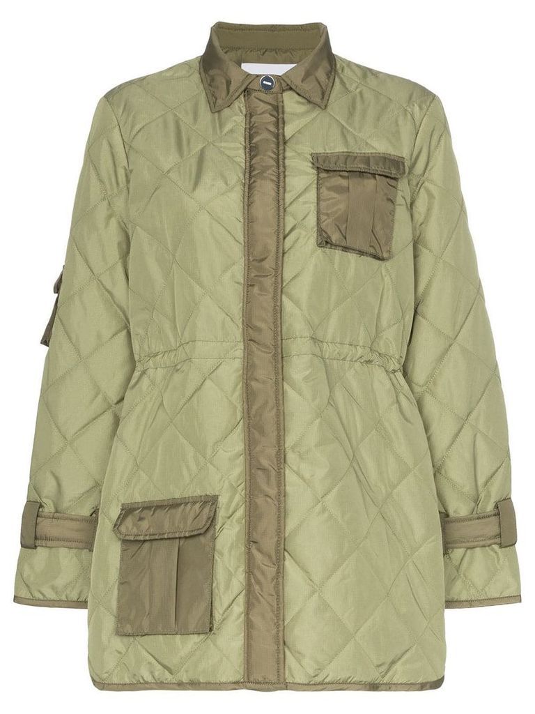 Ganni Aspen quilted jacket - Green