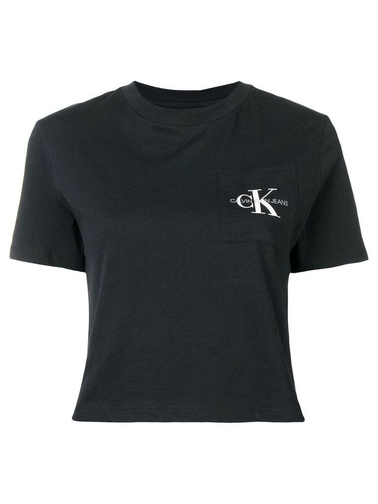 Calvin Klein Jeans cropped logo T-shirt - Black