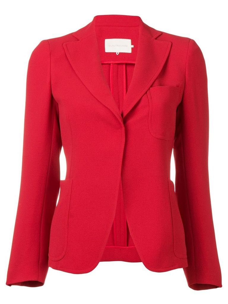 L'Autre Chose fitted button up blazer - Red