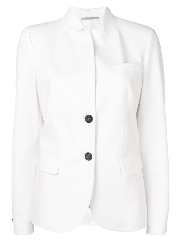 Peserico slim-fit blazer - White