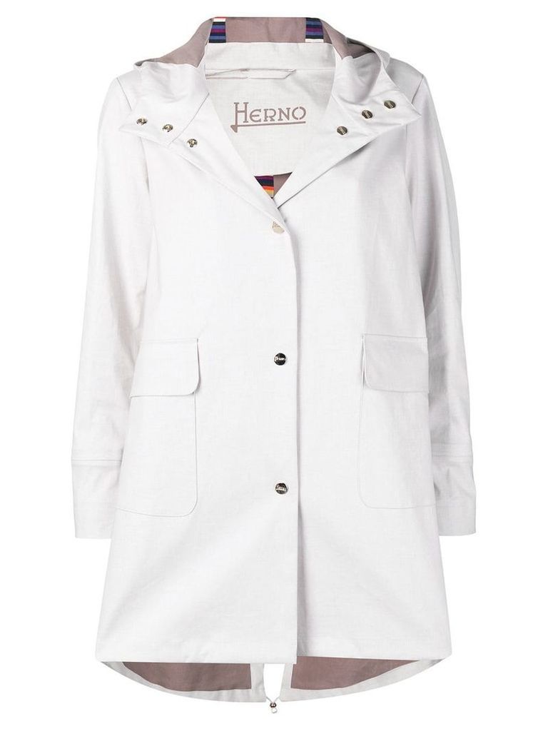 Herno hooded raincoat - Grey