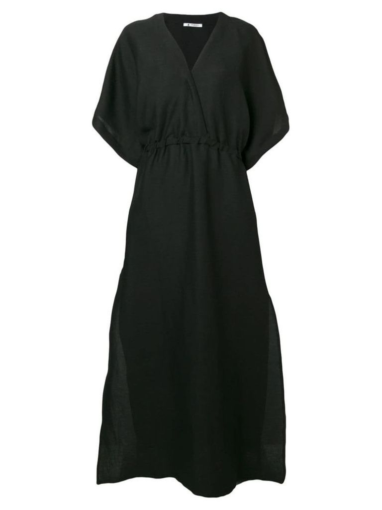 Barena long V-neck dress - Black