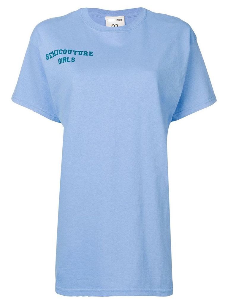 Semicouture 'Cristina' T-shirt - Blue